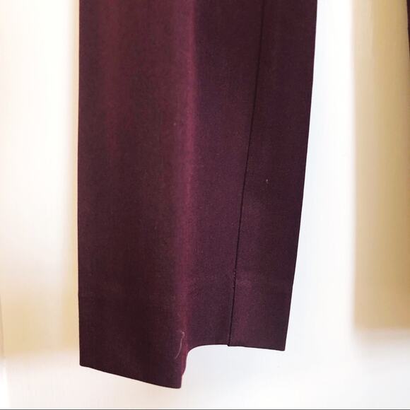 Ann Taylor Maroon Modern Slim Leg Dress Pants - Picture 5 of 12